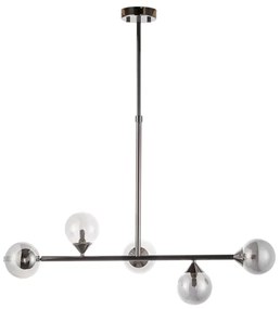 Endon 101348 - Luster na tyči OTIS 5xG9/3W/230V čierny chróm/dymová čierna