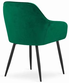 Zamatová stolička Vienna zelená