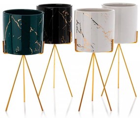 Kvetináč na stojane Emma 28 cm biely