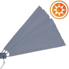 InternetovaZahrada Balkónová skladacia zástena 140x140 cm - antracit