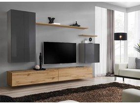 Obývacia stena Switch II Grafit/Wotan