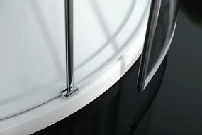Polysan Polysan, ZOOM LINE štvrťkruhová sprchová zástena 900x900mm, číre sklo, ľavá, ZL2615L