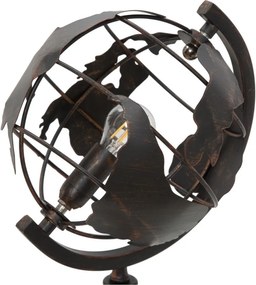 Čierna stolová lampa s kovovým tienidlom (výška 40 cm) World Industry – Mauro Ferretti