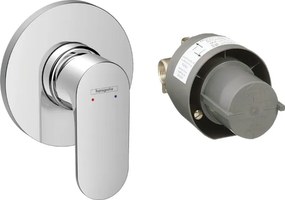 Hansgrohe Rebris S, sprchová batéria pod omietku, súprava s telesom, chrómová, HAN-72648000