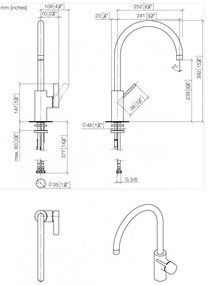 Dornbracht Tara Ultra - Drezová batéria stojanková, chróm 33816875-00