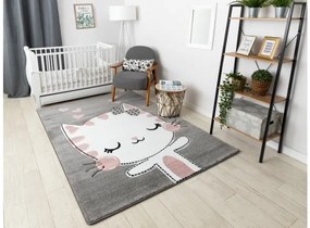 Koberec PETIT KITTY MAČKA sivý