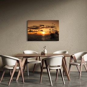 Obraz - Pirátska loď (90x60 cm)