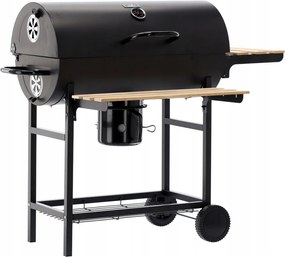 BBQ Meeting Gril na drevené uhlie s vekom a kolieskami 101 x 70,5 x 94,5 cm *5337