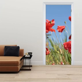 Fototapeta na dvere - Vlčie maky (95x205cm)