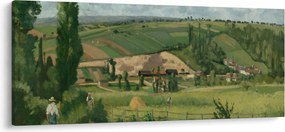 Obraz - Camille Pissarro, Landscape at Les Pâtis, Pontoise, reprodukcia (120x50 cm)