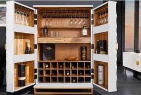 Komoda/Bar 48109 Bailey 95cm Drevo Mango Bielené  - Komfort-nábytok
