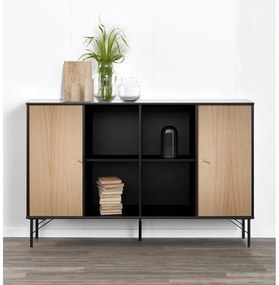 Čierny modulárny policový systém 136x69 cm Mistral Kubus - Hammel Furniture