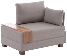 Rohové kreslo TULA béžové pravé