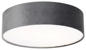 Moderné stropné svietidlo sivé 40 cm so zlatým vnútrom - Drum
