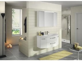 Kúpeľňová skrinka pod umývadlo Pelipal Xpressline 4010 biela vysoko lesklá 116,3 x 49,2 x 46 cm 4010.091218