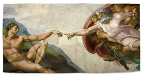 Sablio Uterák Stvorenie Adama - Michelangelo Buonarroti - 30x50 cm