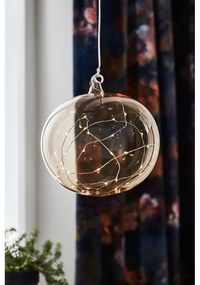 Oranžová závesná vianočná svetelná dekorácia ø 18 cm Lina – Markslöjd