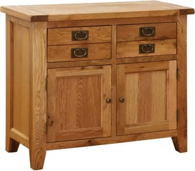 Komoda s dvierkami a 2 zásuvkami, 100x45x85 cm