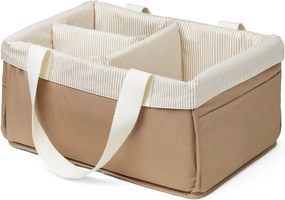 Svetlohnedý látkový detský úložný box 24x34x17 cm Classic Stripes Camel – Cam Cam Copenhagen