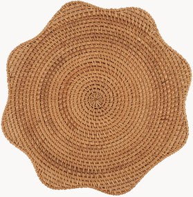 Ručne vyrobené ratanové prestieranie Scallop