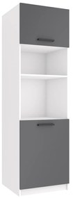 Vysoká kuchynská skrinka Belini pre vstavanú rúru 60 cm šedý mat   TOR SSP60/1/WT/SR/0/B1