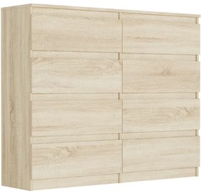 Komoda s 8 šuflíkmi R-120-S8 - rôzne farebné prevedenia artisan