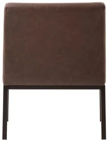 furniture-nabytek.cz - Čalúnená stolička Wingston z umelej kože, hnedá – 69×61×94 cm