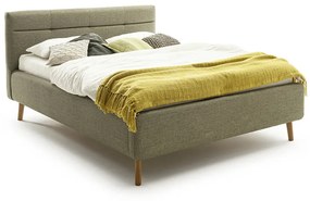 Dvojlôžková posteľ anika s úložným priestorom 140 x 200 cm zelená MUZZA