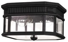 Feiss FE-COTSLN-F-BK-Vonkajšie stropné svietidlo COTSWOLD LANE 2xE27/60W/230V IP44