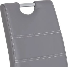 Jedálenská stolička Susi, šedá ekokoža