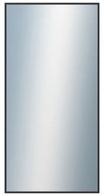DANTIK - Zrkadlo v rámu, rozmer s rámom 50x100 cm z lišty Hliník čierna (7003021)
