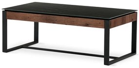 Autronic BONTEC Konferenčný stolík 121x61cm, spekaná keramika, mramor, AHG-285 BK Farba: Čierna
