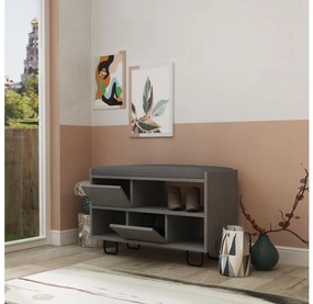 Skrinka na topánky TROY 53,5x83,5 cm šedá