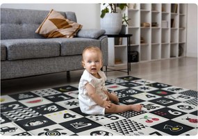 Penová podložka 200 x 180 x 1 cm Nukido NK-340 oceán-čísla