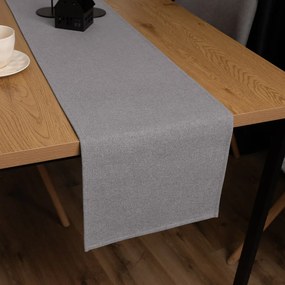 Biante Dekoračný behúň na stôl BKR-503 Sivý režný 35x120 cm