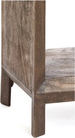 Knižnica z mangového dreva v prírodnej farbe 95x190 cm Sondrio – Light &amp; Living