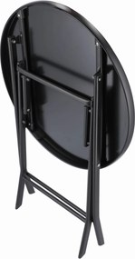 Dekorstudio Balkónový skladací set na malý balkón 2x stolička a okrúhly stôl