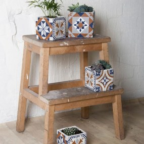 Betónový kvetináč Azulejos 11 cm