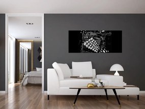 Obraz - Kresba v Banksyho štýle (120x50 cm)