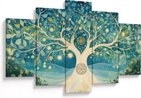 Obraz – Magický strom so špirálami (150x105 cm)