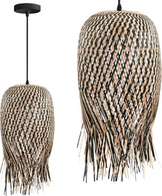 Toolight BOHO, stropné svietidlo 1xE27 APP1327-1CP, prírodná hnedá, OSW-05678