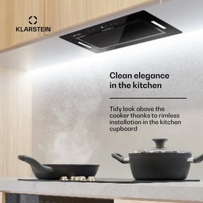 Klarstein Hektor Eco, digestor, 52 cm, 466 m³/h, dotykové ovládanie, sklo