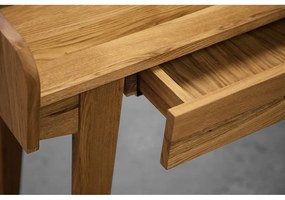 Toaletný stolík z dubového dreva so zrkadlom 110x45 cm Retro - The Beds