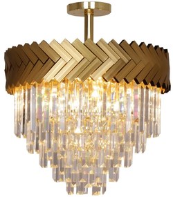 Zuma Line C23910/9 - Luster na tyči LYON 9xE14/40W/230V zlatá