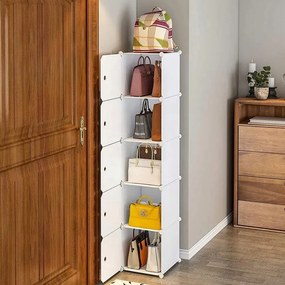 Hogler 3402 Variabilný policový systém 5 políc 175 x 37 x 47 cm, biely