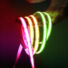 BERGE LED pásik RGB Neon COB 12V - 450D - 15W/m - IP20 - 50m