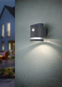 LED nástenné svietidlo Reality Salta antracit R22231142