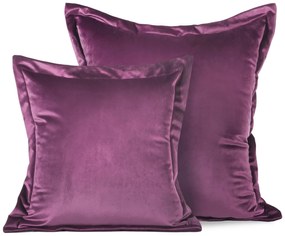SADA DEKORAČNÝCH OBLIEČOK NA VANKÚŠ 2KS RIA 45X45 CM TMAVOFIALOVÁ