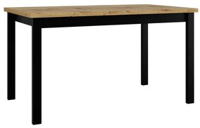 Rozkladací stôl Diesel 80 x 140/180 II, Morenie: dub artisan L, Farby nožičiek: čierna