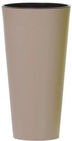 Prosperplast Kvetináč Tubus Slimmer svetlohnedý matný, varianta 15 cm
